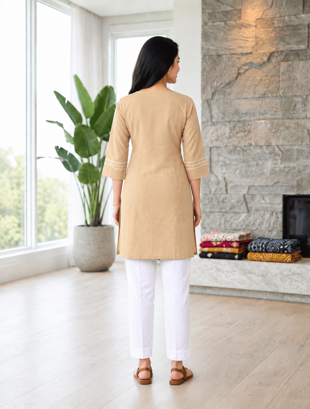 Dabu Cotton Kurti – D.No. 1074