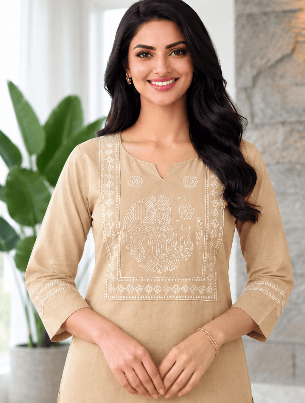 Dabu Cotton Kurti – D.No. 1074
