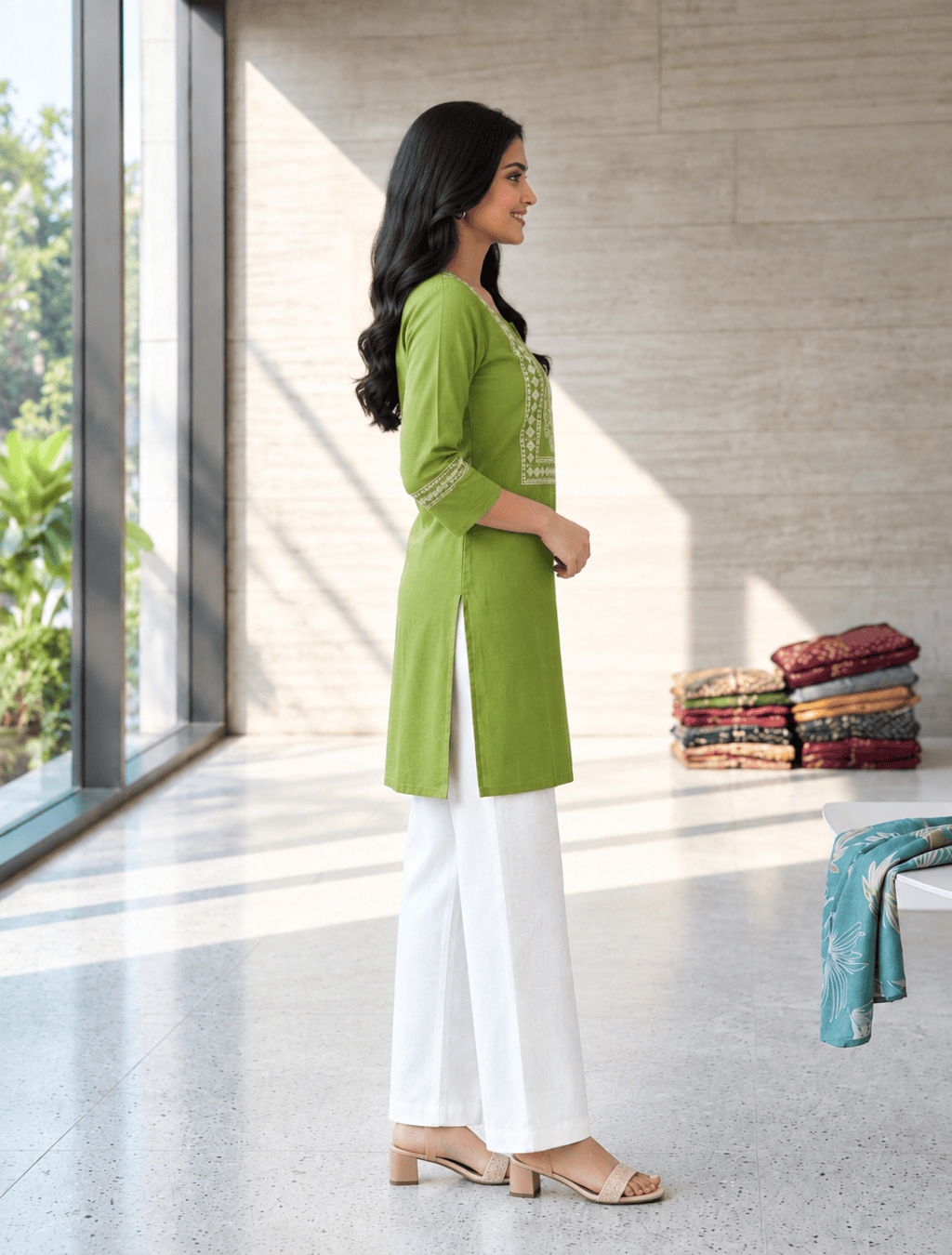 Dabu Cotton Kurti – D.No. 1073