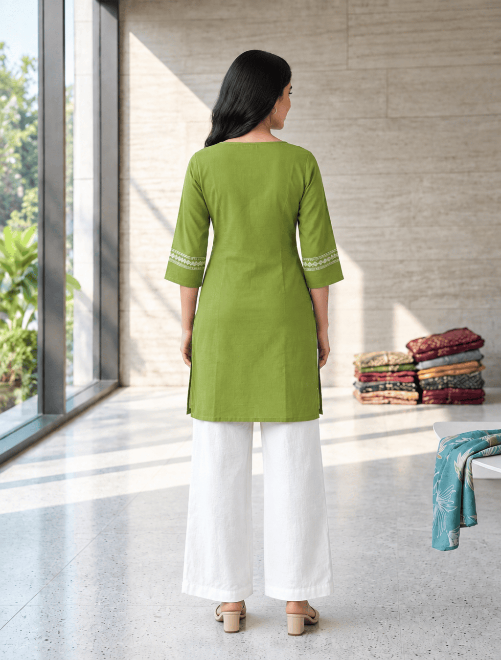 Dabu Cotton Kurti – D.No. 1073