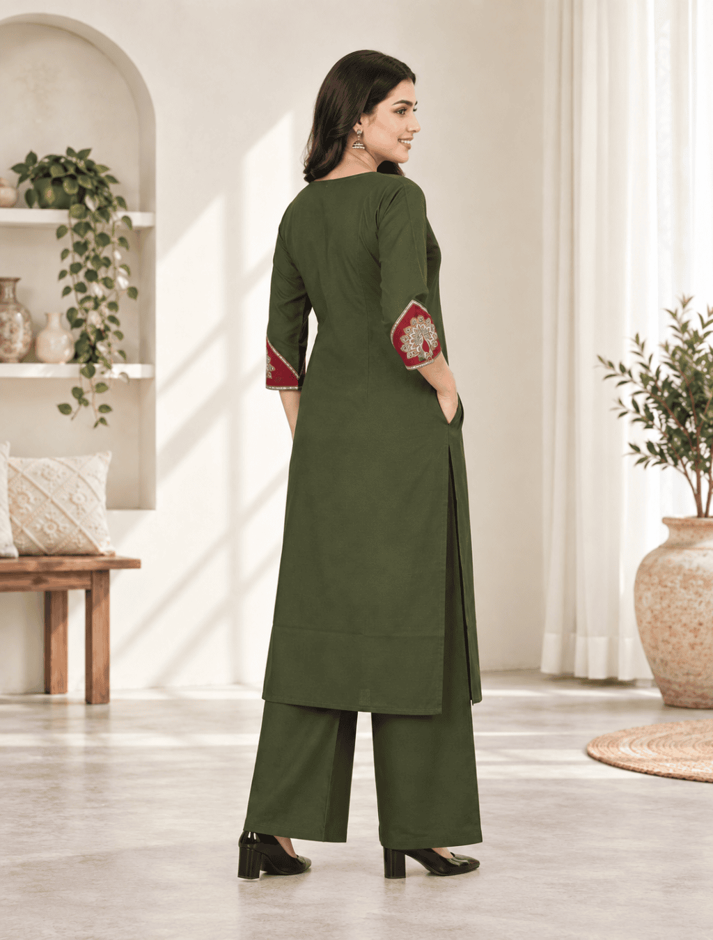 Dhabu Cotton Pant-Top with Side Pocket – D.196-D